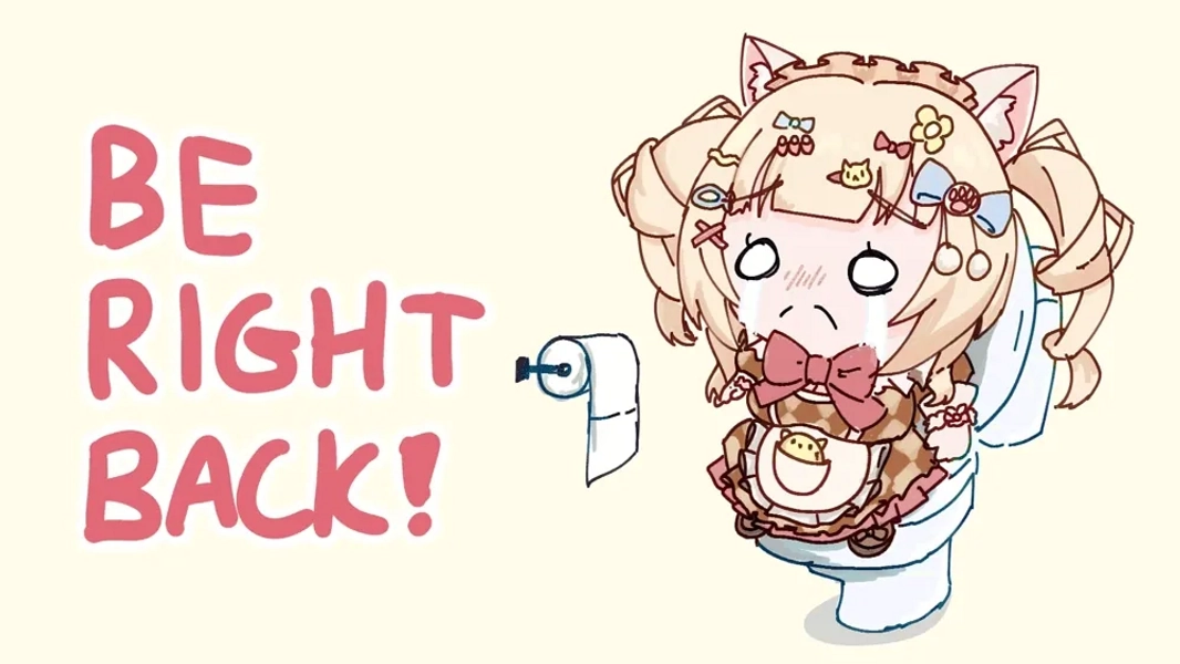 [SKEB YCH] Super scuffed Loading/BRB/Ending Toilet screen by cheu (@cheu)