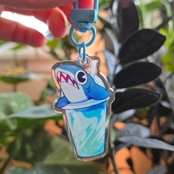Blahaj Blast Keychain