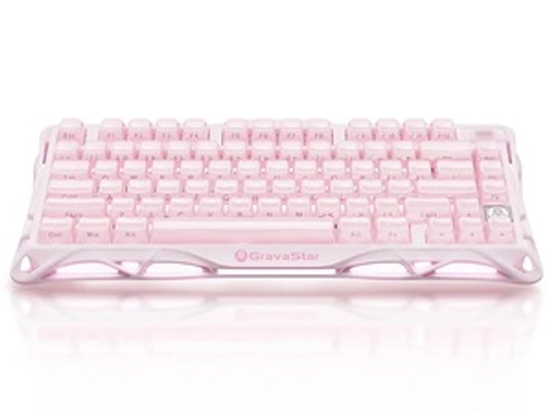 GravaStar Mercury K1 Wireless RGB Gaming Keyboard - Sakura Pink [GS K1_P_PNK]