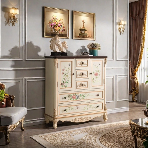 Ruthber Solutions Retro multi-functional painted accent cabinet | Wayfair