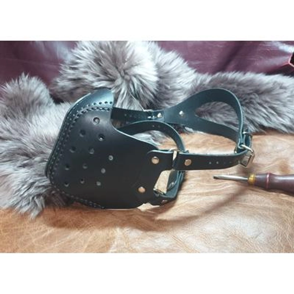 Black Leather Muzzle