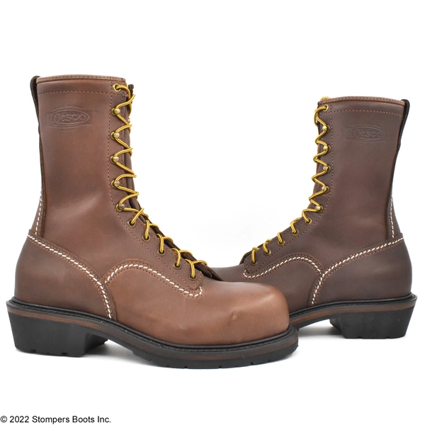 Wesco VoltFoe 10 Inch Leather Laced Brown Boots | USA made - Last call!