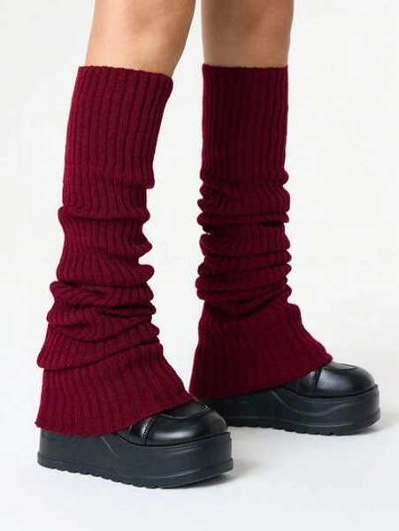 1 Pair Women's  90cm Knitted Extra Long Leg Warmers