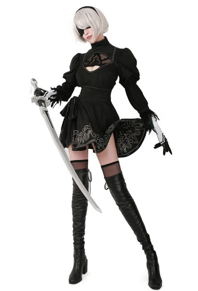 Nr: Automata YoRHa No.2 Type B 2B Cosplay Costume