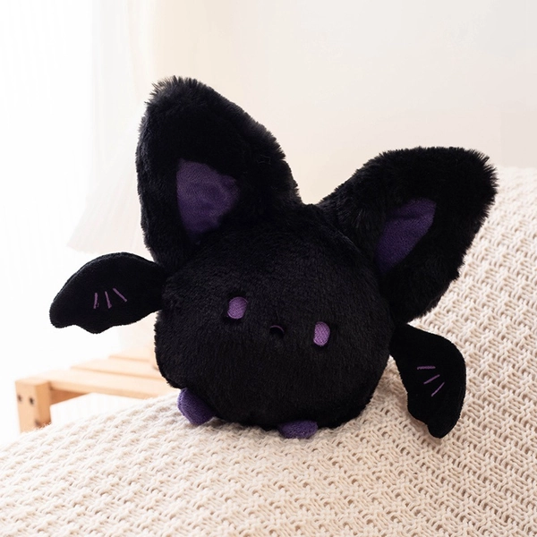 Chubby Bat Plush Toy - Black