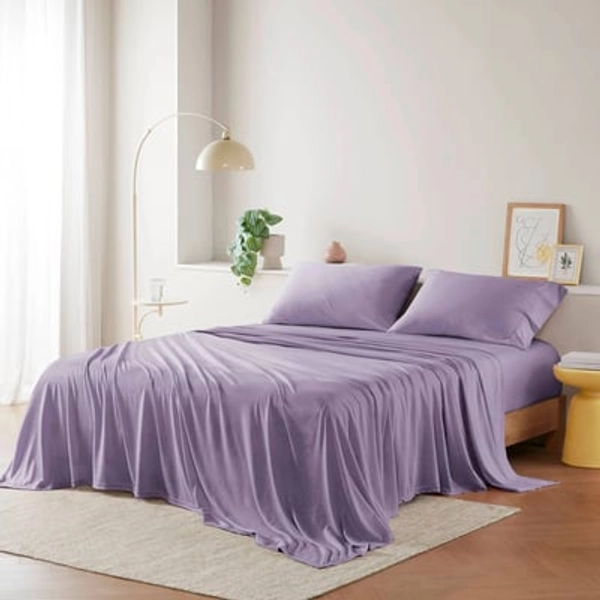 Jersey Knit Sheet Set Purple