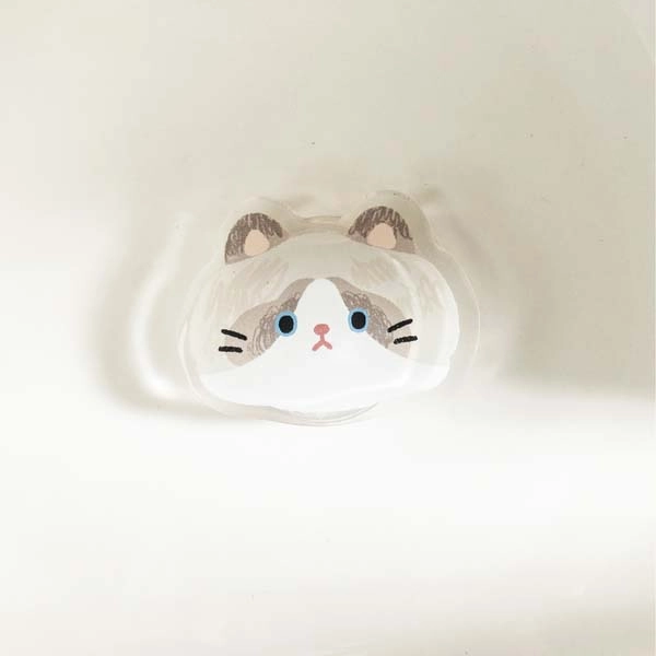 Cute Cat Phone Grips Cat Owner Gifts Kawaii Cat Accessories - C