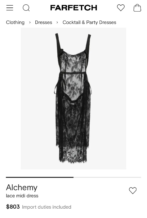 Alchemy - lace dress