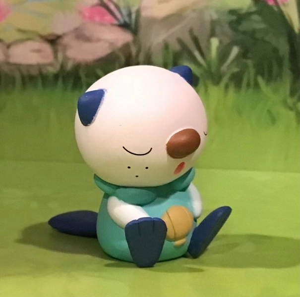 POKEMON OSHAWOTT SITTING SLEEPING Figure Toy Takara TOMY