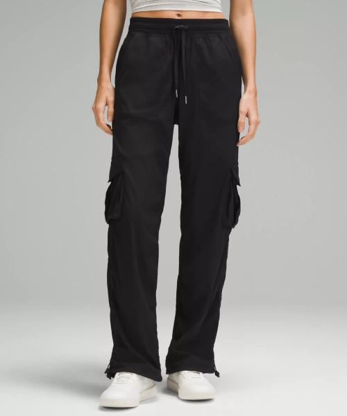 Dance Studio Relaxed-Fit Mid-Rise Cargo Pant - Black - M