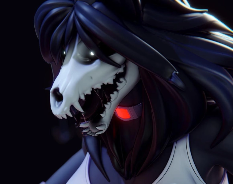 Malo NSFW Monster Furry: 3D Printed Resin Pin Up Figurine Model Kit (Unpainted, 180mm)
