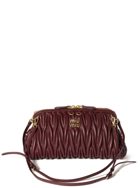 Miu Miu matelassé leather clutch bag | One Size