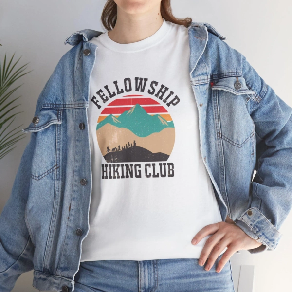 Fellowship Hiking Club T-Shirt, Mountain Adventure Outdoor Tee, Nature Lover Gift, Unisex Graphic Tee, Camping Trip Shirt