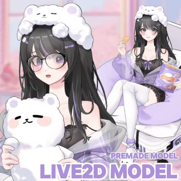  [Live2D Premade Model] Bear Pajama by kyoki_studio_II (@kyoki_studio_II)