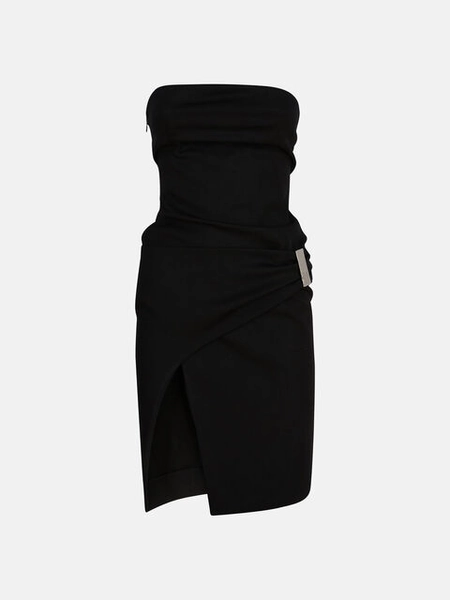 Black midi dress