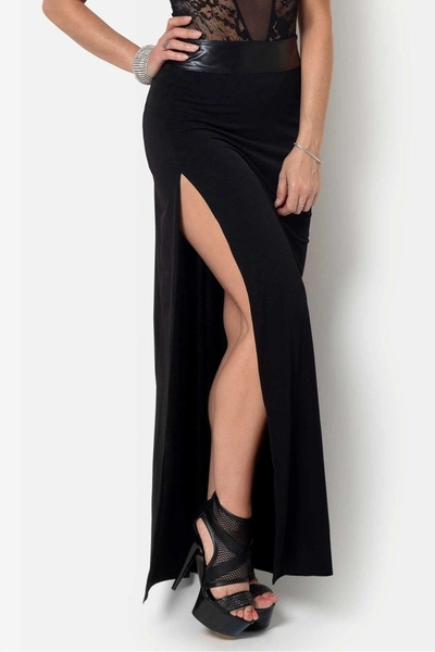 Saphir lycra long skirt