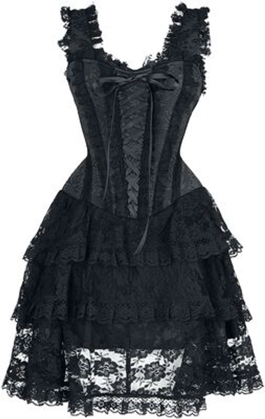 Short Corset Dress with Lace