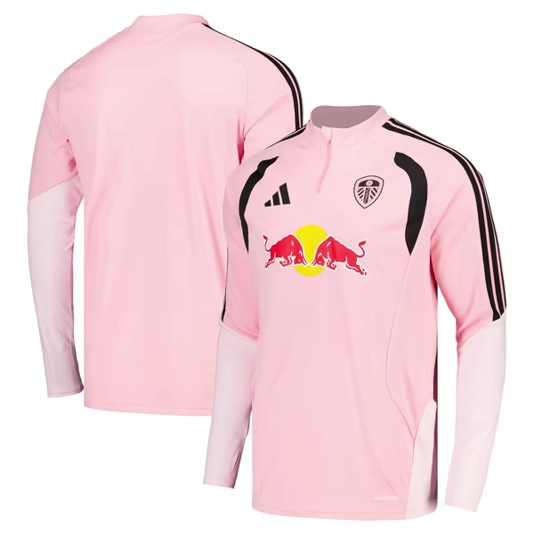 Leeds United adidas Training Top - Pink