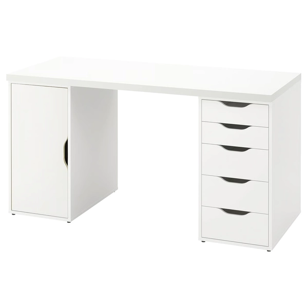 LAGKAPTEN / ALEX Desk - white 140x60 cm