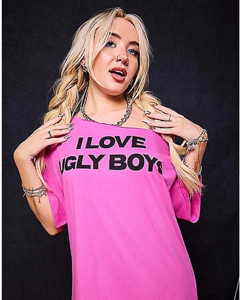 I Love Ugly Boys T Shirt - Kayla Malecc