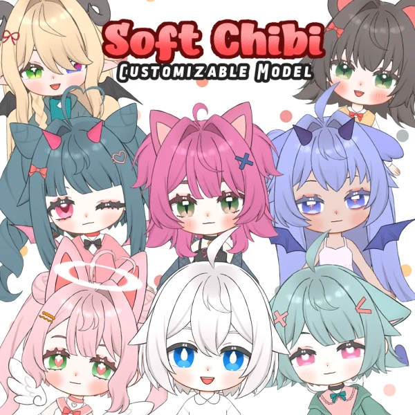 Soft Chibi Customizable Model  by Franzuwu (@franzuwu)