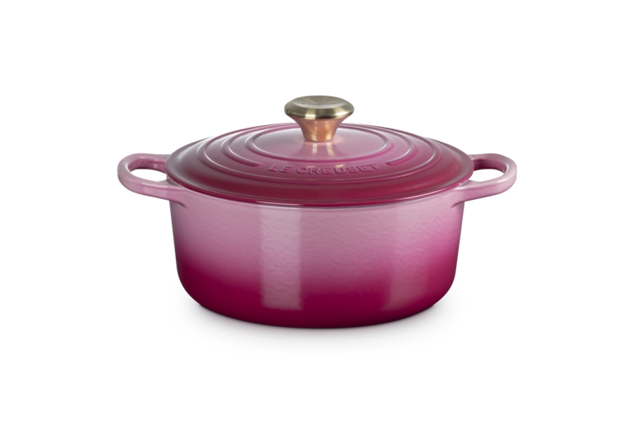 Runder Bräter aus Gusseisen