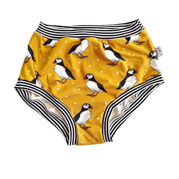 Puffin High Waisted Adult Pants | Women's Knickers | Organic Cotton Underwear - Etsy Canada