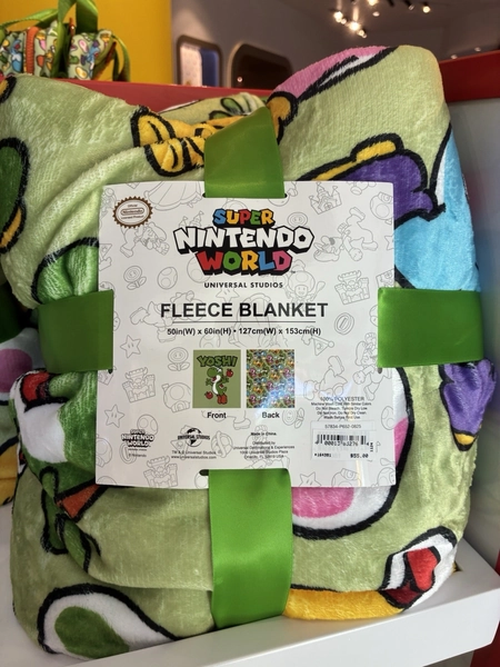 Super Nintendo World Yoshi Fleece Blanket