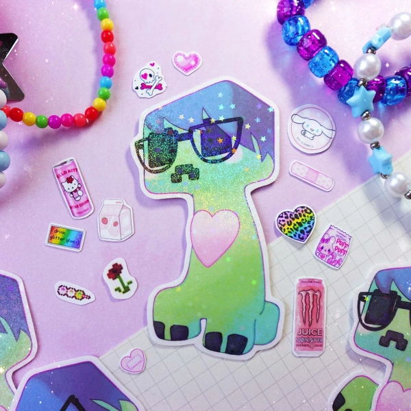 Creeper Nerd Sticker