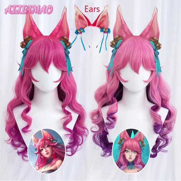 LoL Spirit Blossom Ahri Hair + Ears