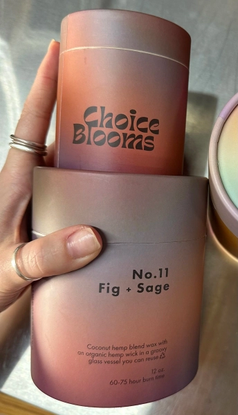 Fig & Sage Candle 12oz | Clean-Burning Natural Wax — CHOICE BLOOMS