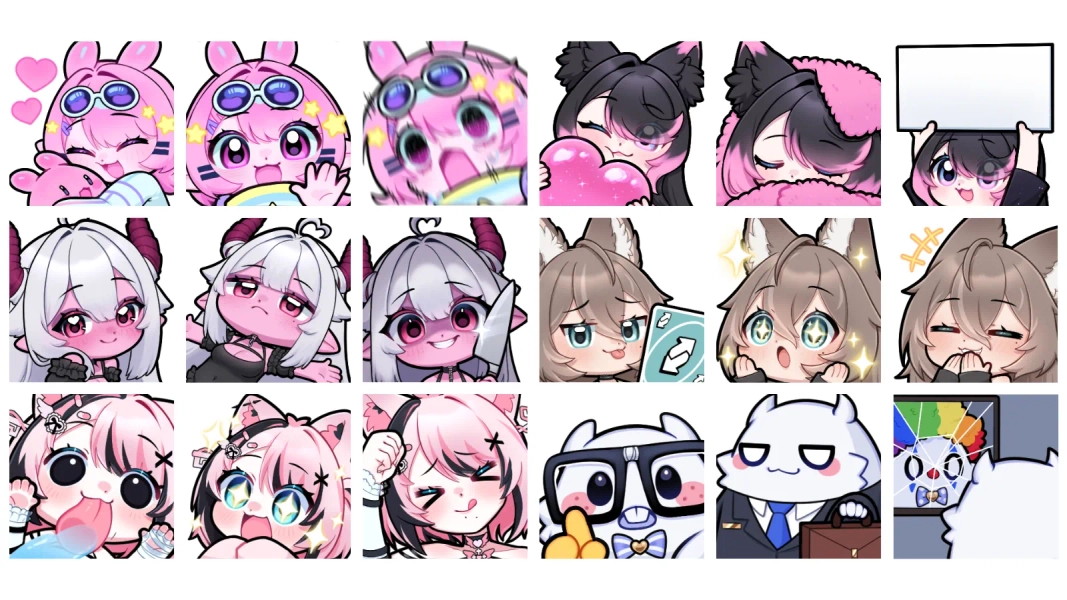 Custom Emotes by 𝚉𝚘𝚟𝚟𝚒 ଳ ‧₊˚ ⋅ (@Zovvi)