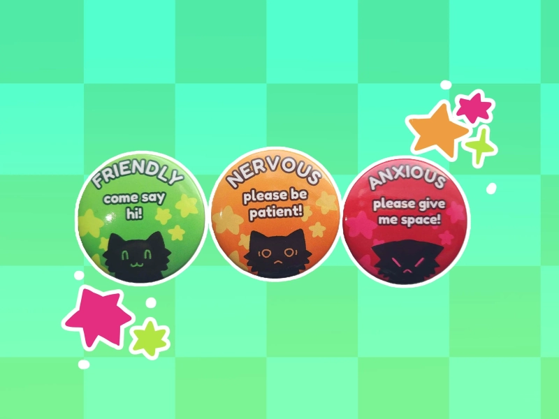 Social Boundary Cats | 32mm/58mm Button Pins
