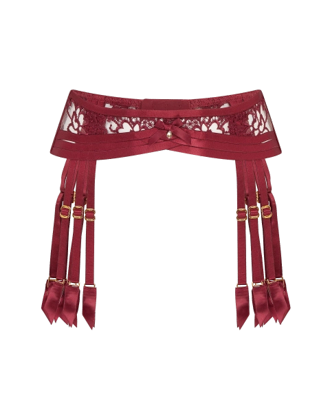 Dioni Suspender in Burgundy | By Agent Provocateur All Lingerie