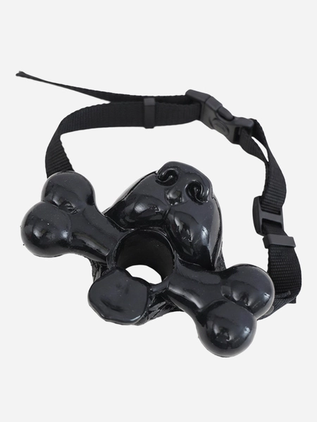 Glossy Silicone Puppy Muzzle Bone Gag - Silicone Masks, Silicone Muscle-Smitizen