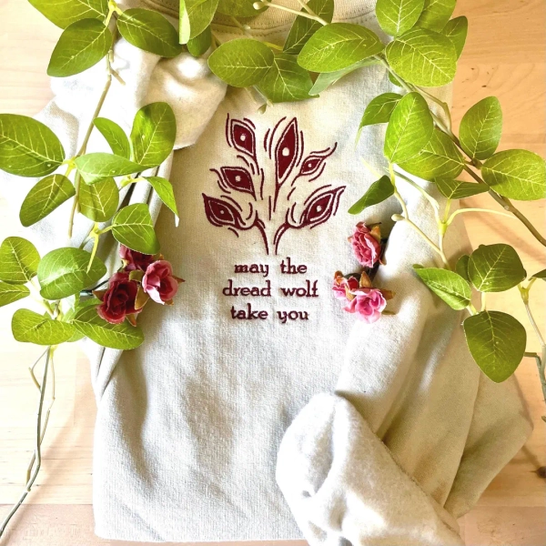 Dragon Age Dread Wolf Embroidered Sweatshirt — Fen’harel RPG Gaming Merch — Cozy Gamer Gift - Etsy