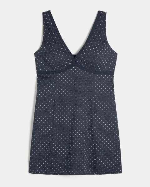 ♡ Lace Trim A-Line Dress