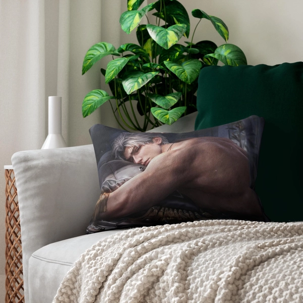 Sylus Love and deepspace Pillow, Double-Sided Print, 20x14, Love and Deepspace Lumbar Pillow, zayne, caleb, rafayel, xavier, lads, sylus