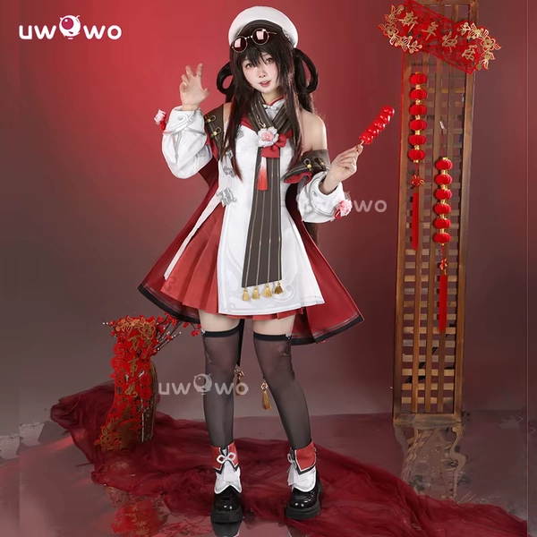 UWOWO Hutao Cosplay Kostium Genshin Impact