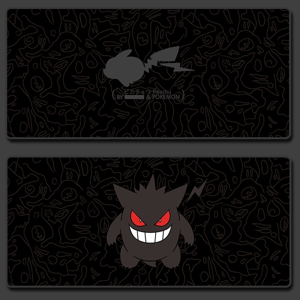 Black Pika Mew Mouse Pads Anime Gaming Mouse Mat Gastly Evolution - C