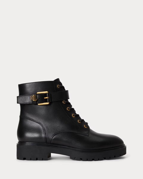 Allyson kalfsleren laarsje voor dames | Ralph Lauren® NL