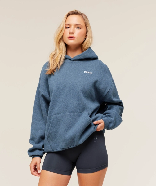 Gymshark Cosy Luxe Hoodie - Compound Blue Marl