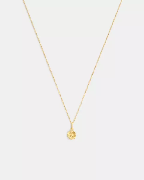 Tea Rose Solitaire Pendant Necklace