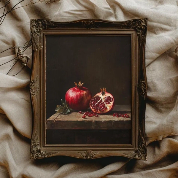 Pomegranate Print Dark Academia Kitchen Decor Dark Cottagecore Kitchen Wall Art for Kitchen Moody Kitchen Art Dark Fruit Print Gothic Decor - Etsy Canada