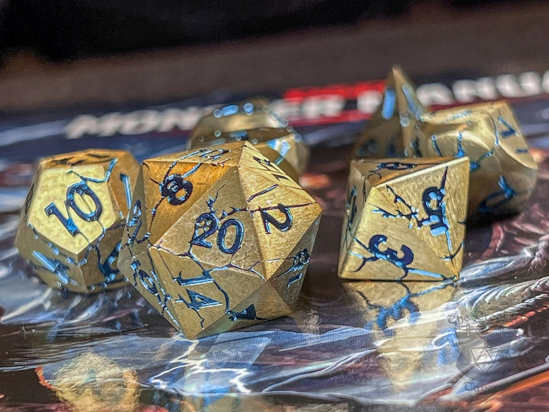 Arcane Fissure Metal Dnd Dice Set | for TTRPG Games Such as Dungeons and Dragons - Etsy