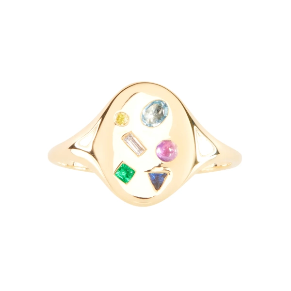Mosaic Signet Ring