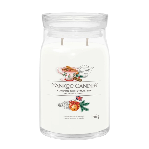 London Christmas Tea - Yankee Candle Signature - duża świeca z dwoma knotami - 2024