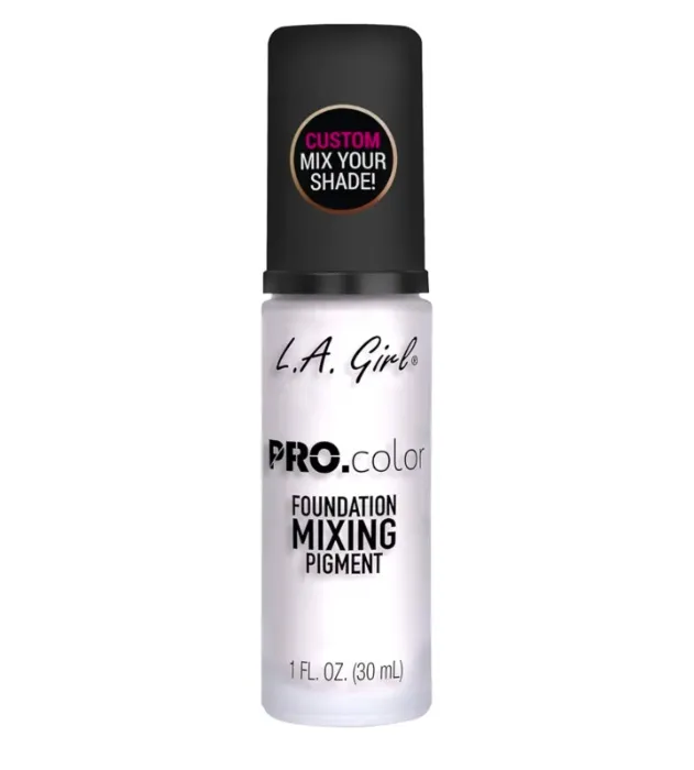 L.A. Girl Pro Color Foundation Mixing Pigment White 30ml - 1 stück (1er Pack) - Weiß/Flyaway Orchidee