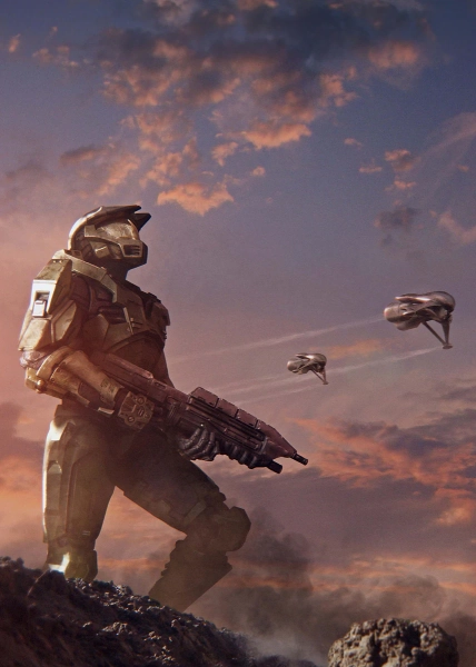 'Battle for Alpha Halo' Poster, picture, metal print, paint by Halo Game | Displate