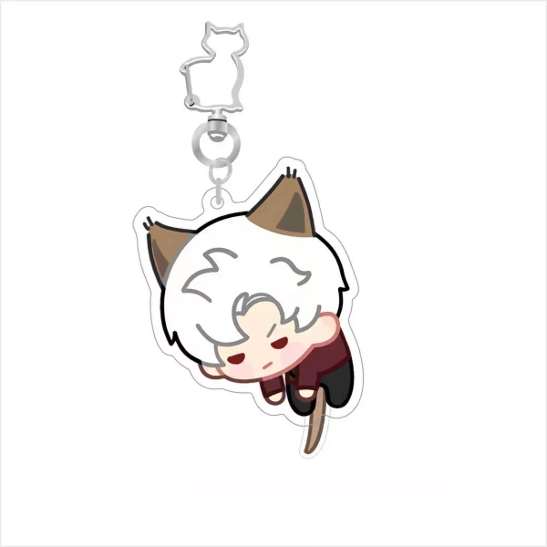 Cat Love and Deepspace Wobble Standee Cute Love and Deepspace Keychains - Key Ring / Sylus